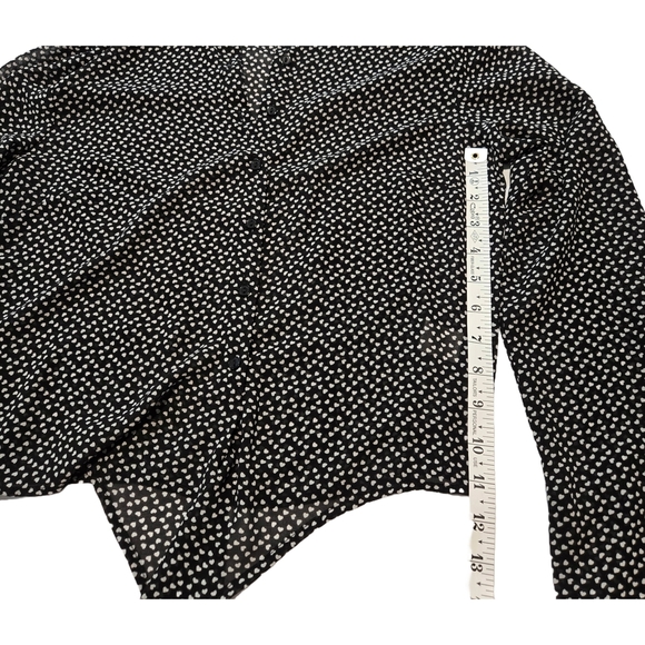 Black and White Polka Dot Blouse - Picture 5 of 13